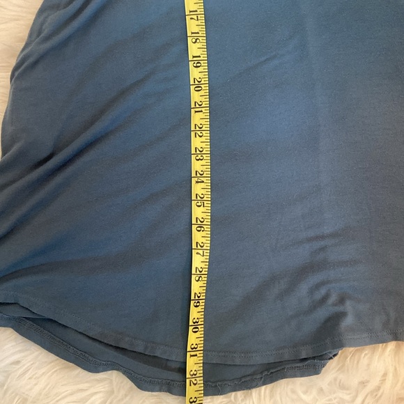 Uge Womens Stretchy T-shirt Feel Tunic Dress 3/4 Slv Pockets Flowy USA Teal Sz S - Picture 5 of 7